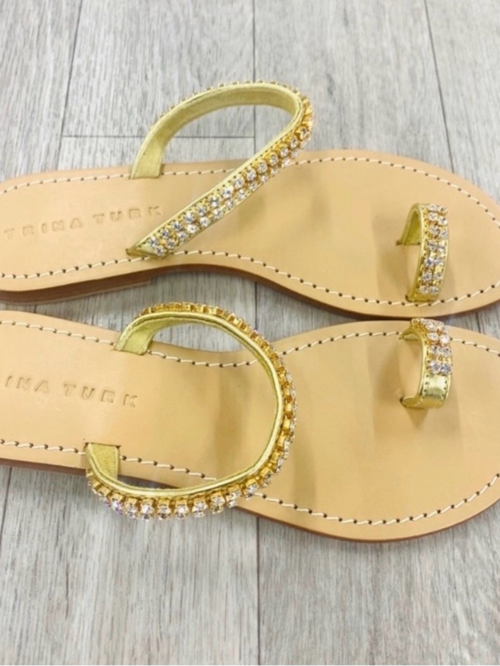 Trina Turk Oasis Sandal in Gold
👡🩵🥂 - Picture 2 of 5